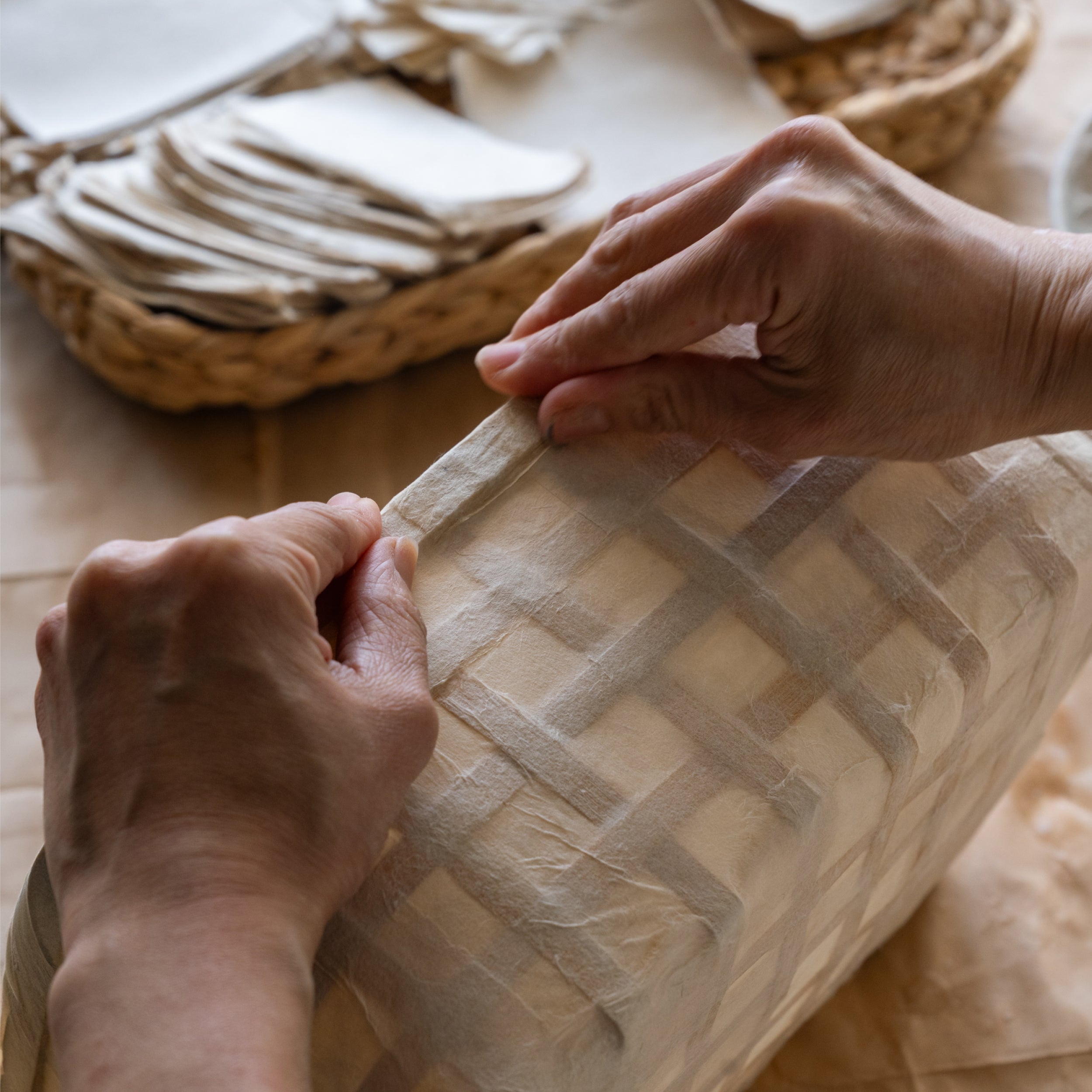 Ikkanbari Basket Beige