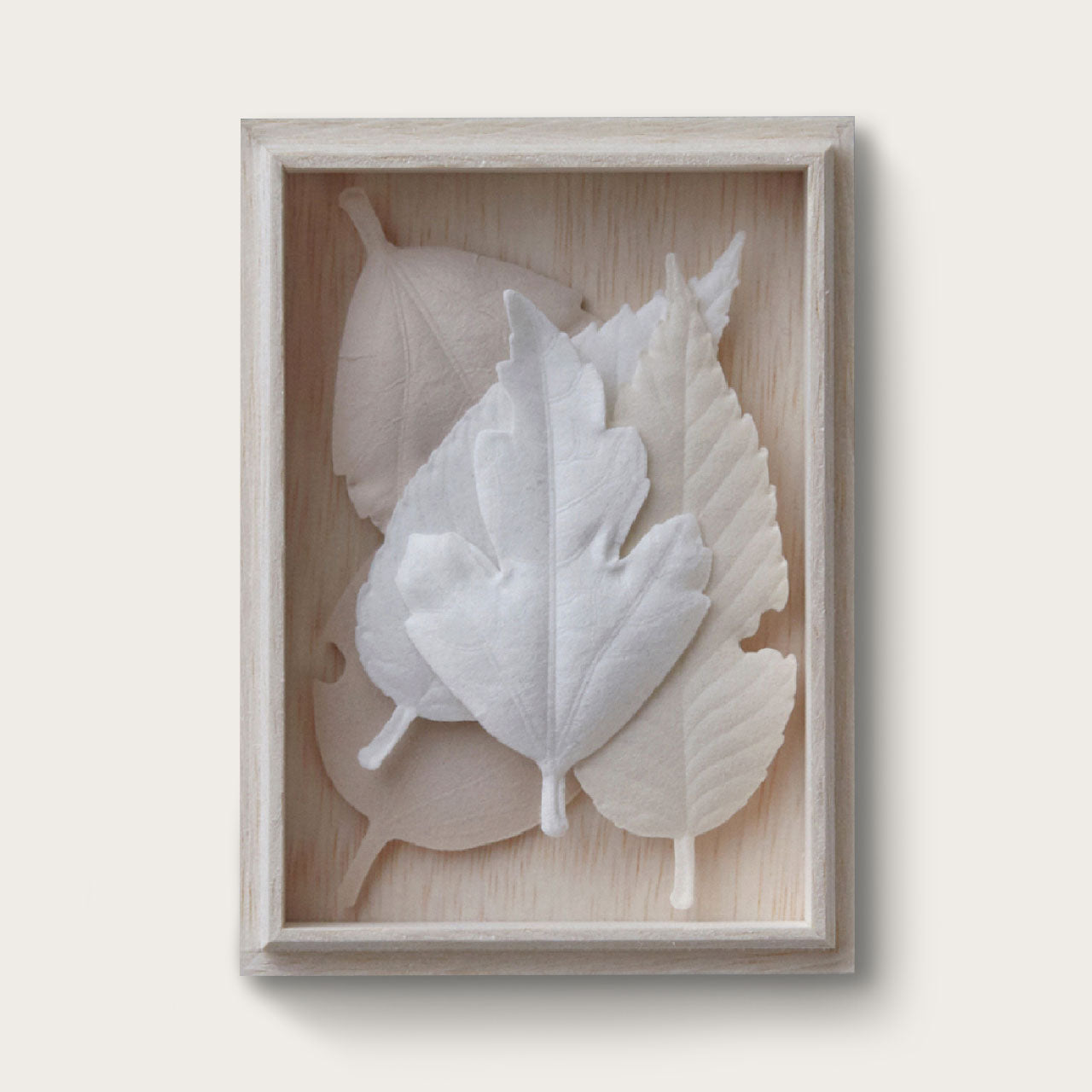White incense in a wooden box