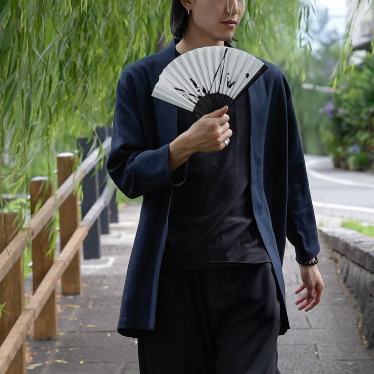 Linen Haori - Navy