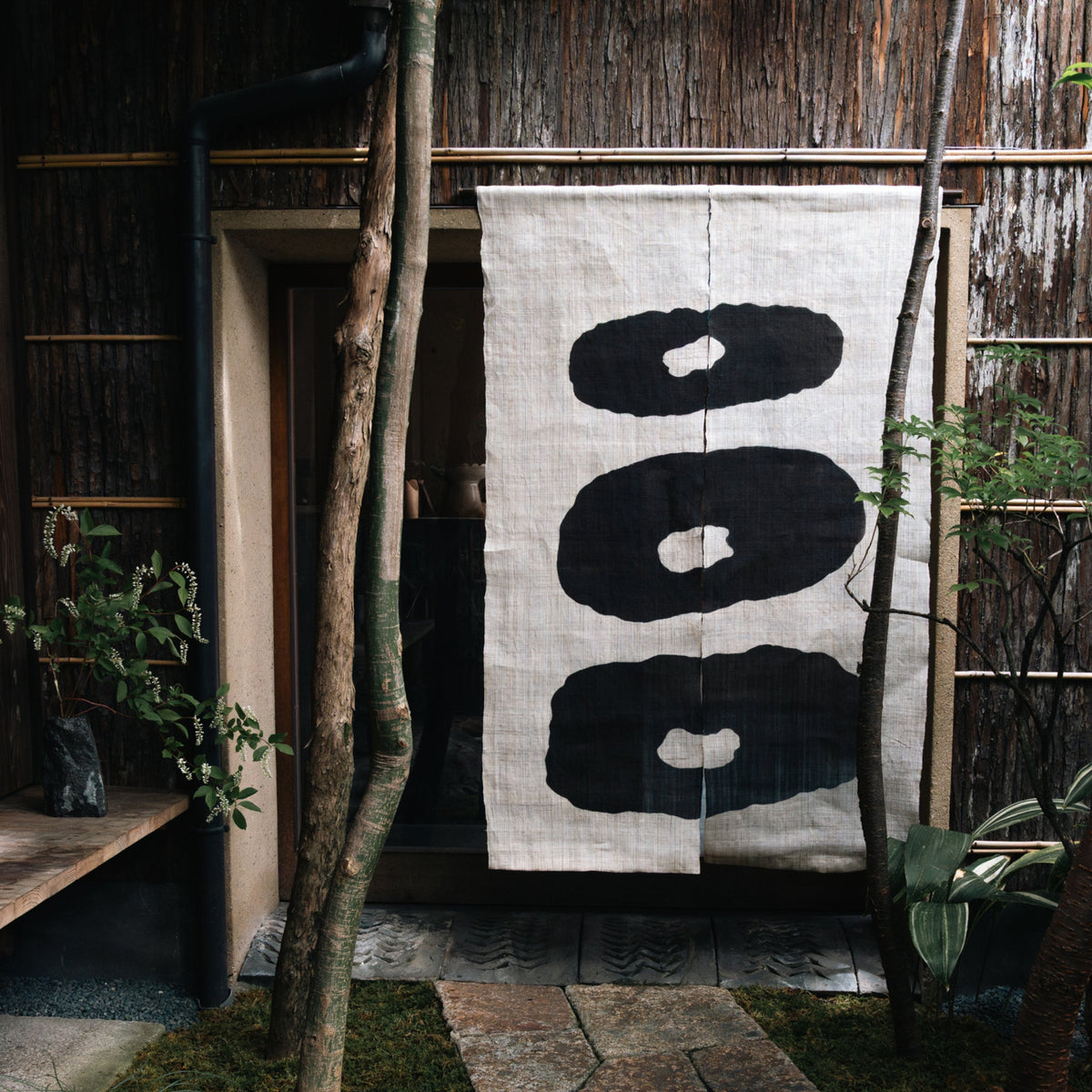 Katazome Wall Piece - Sumi