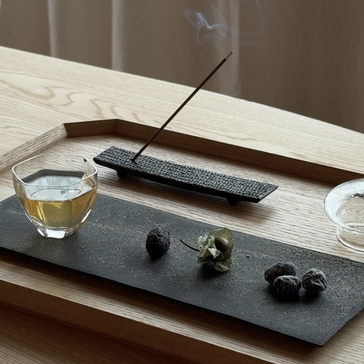 Cast Iron Incense Stand Set